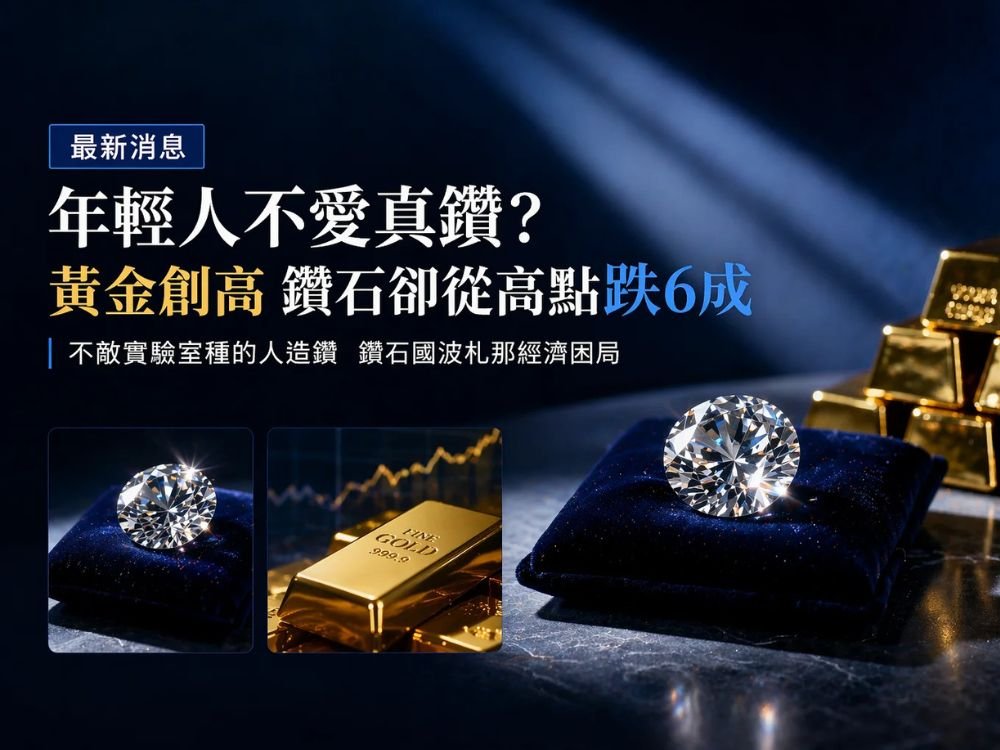 年輕人不愛真鑽？鑽石價格大跌、人造鑽崛起
